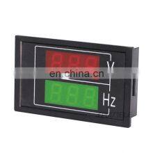 DL85 AC100-300V 10-100HZ Dual Display Voltage Frequency Meter LED Voltmeter HZ Meter Detector AC Meter thumbnail-2