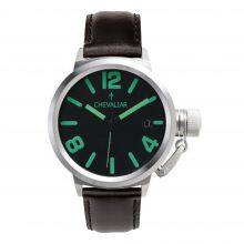 Stainless Steel Water Resistance Watches Genuine Leather Quartz Man Watch thumbnail-3