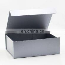 Custom Brand Luxury Silver Art Paper Magnificent Quality Magnetic Closure Gift Packing Box thumbnail-4