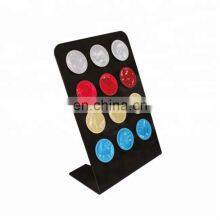 12 Black Color Custom Capsule Holder Acrylic Coffee Pods Organizer