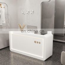 Bar Counter Cashier Counter Simple Modern Clothing Store White Paint Beauty Salon Shop Reception Front Desk Wholesale