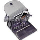 Super Design Small Multi Pocket Leather Crossbody Bag Leather Shoulder Organizer Bag thumbnail-2