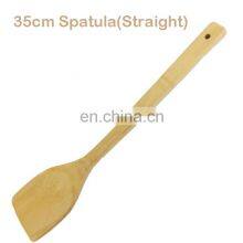 100% Organic Non-stick Pot Cooking Tools Kitchen Wooden Bamboo Spatula Set thumbnail-2