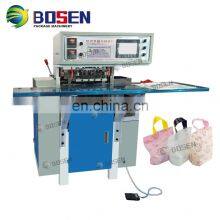 FACTORY DIRECT SALE GOOD PRICE AUTOMATIC WELD PE PP PLASTIC BAG SOFT LOOP HANDLE DOUBLE SIDES HOT WELDING HIGH SPEED MACHINE thumbnail-1