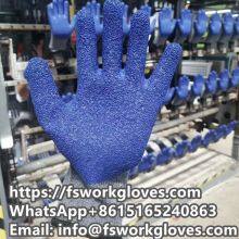10Gauge 2Yarn Polycotton Liner Crinkle Latex Coated Gloves Latex Coated Work Gloves Latex Dipped Gloves thumbnail-2