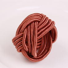 Orange Colored Weave Polyester Napkin Ring Holders For Wedding Decoration thumbnail-1
