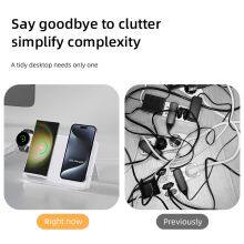 New Products 30w 3 in 1 Wireless Charger Magnetic Wireless Charger for Samsung Galaxy S24 Ultra thumbnail-6