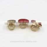 2016 New Arrival Three Colors Fashion Exaggerated Crystal Ring thumbnail-3