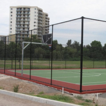 Premium PVC Coated Zinc Basketball Court Fencing in Black/Green for Tennis & Pickleball thumbnail-5