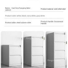 4-Drawer Letter Vertical File Cabinet HN-GO3 for Government Office, Heavy-Duty Cold Rolled Steel With Anti-Tip Interlock System&Central Lock, OEM/ODM thumbnail-1