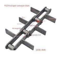 fu Scraper Conveyor Chain, Zipper Conveyor Hook Chain, Plate Chain Accessories Customized for Parallel Conveying, Made of 45# Steel, Sturdy and Durable thumbnail-4