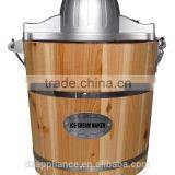 Ice Cream Maker, Wooden Bucket Ice Cream Maker, Original Soft Ice Cream Machine thumbnail-1