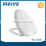 HL-028 MEIYE PP 465*390*82mm Round Soft-closing Toilet Seat Cover Ramp Down Toilet Lid