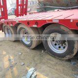 Used 11m Truck Trailer for Transportation/ Secondhand 40ton Lowbed Flatbed Trailerin Top Performance thumbnail-2