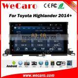Wecaro WC-TH1022 10.2 Inch Android 4.4/5.1 Car Stero Gps for Toyota Highlander Car Headrest Dvd Player 2014 + Wifi 3G Radio RDS thumbnail-3