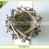 2014 handmade small decorative rattan and raw bird nest