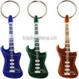 custom guitar shape metal keychain bottle opener