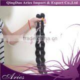 Real Brazilian Virgin Hair 8A Grade Pretty Meet Human Hair Natural Black Machine Weft thumbnail-4