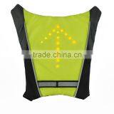 Waterproof Wireless Reflective Led Cycling Turn Signal Backpack Factory Outdoor Sports Led Bike Turn Signle Safety Vest Cycling thumbnail-2