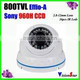 Vandal-proof Camera With 1/3" Sony 960H Exview HADII CCD 672/3AKA 800TVL 36Pcs IR Leds Dome Infrared CCTV Camera Vision Star thumbnail-1