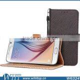 Zebra Texture Wallet Case for S6 With Lanyard,Flip Leather Case for S6 With Card Holder thumbnail-5