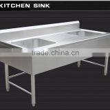 Adjustable Feets Separated Assembled Commercial Stainless Steel Kitchen Sink Cabinet With Platform Backsplash With Factory Suppl thumbnail-2
