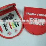 round shape sewing kits with mirror