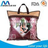 Wine Color Sublimation Pillow Case ,square Shape Quality Choice thumbnail-1