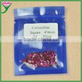 5# Color Faceted Square Princess Cut Synthetic Corundum Ruby Rough thumbnail-1