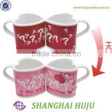 Heat sensitive color change ceramic mug