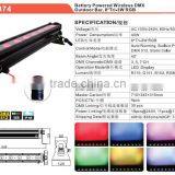 8*tri-3w Dmx Battery Powered Wireless dj Bar Light Wash Light thumbnail-2