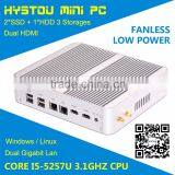 Cheap pc i5 Mini Computers Windows 10 With Intel Core i5 -5257u 2.7G Intel HD 6100 Support HD 4K USB WIFI HDMI Barebone