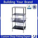 Retail Free Standing Flower Shop Rack Led Display Stands