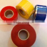 Heat resistant self-fusing silicone rubber tape for wires cables