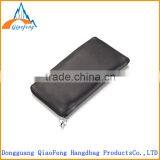 Black pu Zipper Passport Cover, Credit Card Holder