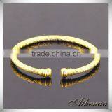 Direct Wholesale Costume Brass Jewelry China Gold Daily Wear Expandable Bangle thumbnail-2