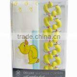 Qualilty PEVA Shower Curtain Set, Ducks