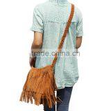 Hot Sale 2015 Fashion Women Handbag Tassel Cross Body Women Bag Solid Color Zipper Shoulder Bags Leather Handbags for Female thumbnail-5