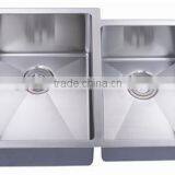 Undercounter Stainless Steel Double Bowl Kitchen Sink thumbnail-1
