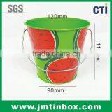 High Quality Metal Tin Bucket Use for Candle/Garden Water/decoration/gift thumbnail-1
