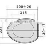 Open Front Toilet Seat For Disable People PP Soft Close thumbnail-4