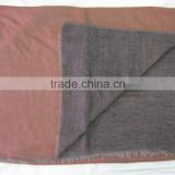 high quality cashmere reversible scarf in solid colour