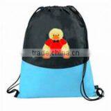 Customized Animal Printed PolyPro Non Woven Drawstring Logo Backpack Canvas Fashion School Bags Logo Printed 14 thumbnail-1