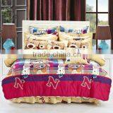 Cute and Vivid Cartoon 100%cotton 3D Reactive Printed Bedding Sets