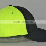 Guangzhou Hat Factory Professional Custom 100% Polyester Black/green Stitching Baseball Cap thumbnail-4