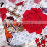 New Style High Quality Plant Cashmere Photo Print Fabric for Bedding Set