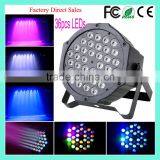 China Factory Wholesale Professional Stage Disco DJ Wedding Party Slim Mega Flat 36x 1W 3W RGB LED Par Light