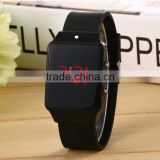 Candy color custom touch screen sport silicone led watch for sale, cheap watch, boy watch