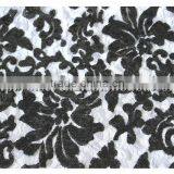 New Design Round Eye Net Fabric With Embroidery Sequin, Black Sequin Flower Tulle Fabric for Wedding Dress thumbnail-2