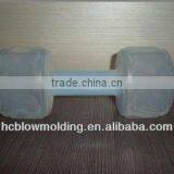 OEM Blow Molding Plastic HDPE Water Dumbbell Bottle Exercise Equipment for Sale thumbnail-1